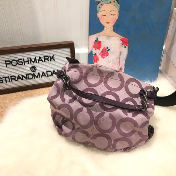 Coach Handbags - 💥Last Chance💥 Coach - Brooke Purple Signature C